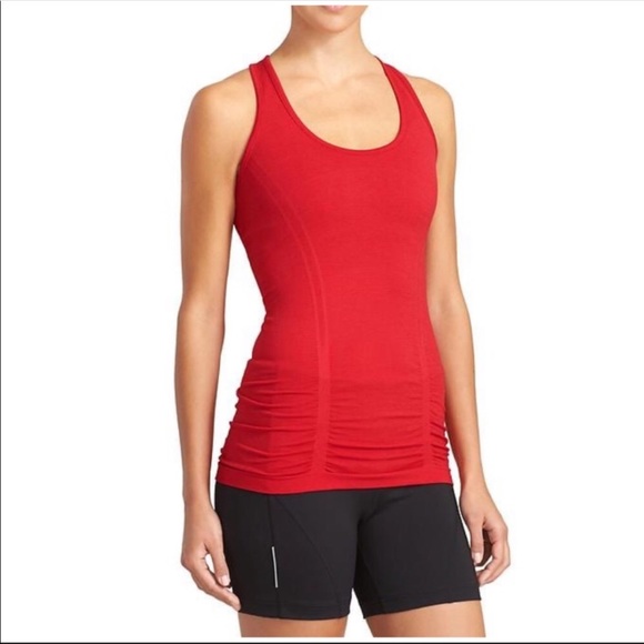 Athleta Tops - Athleta red “Fastest Track” racerback tank top